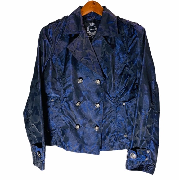 Cino Jackets & Blazers - CINO**Camouflage Blue Gorgeous Jacket**Medium $325